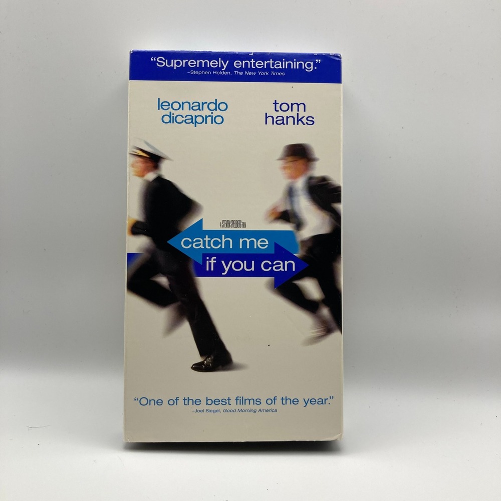 Catch Me If You Can VHS 2003 Leonardo DiCaprio Tom Hanks Steven Spielberg Movie